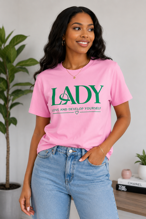 LADY Signature Statement Tee – Love And Develop Yourself