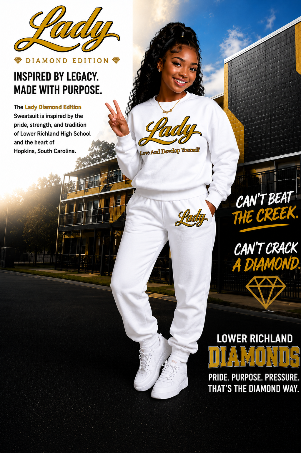 Lady “Diamond Edition” Sweatsuit